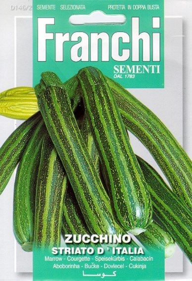 Zucchini Striato d'Italia (Cucurbita) 70 seeds